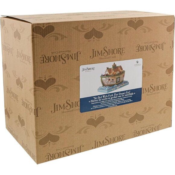 Enesco Jim Shore Heartwood Creek Noah's Ark Set Sail with Faith Figurine NIB NEW - Picture 7 of 10